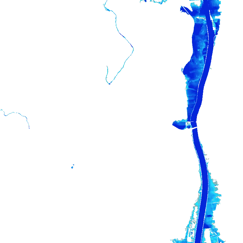 Zonas inundables oficiales T500 de Almería