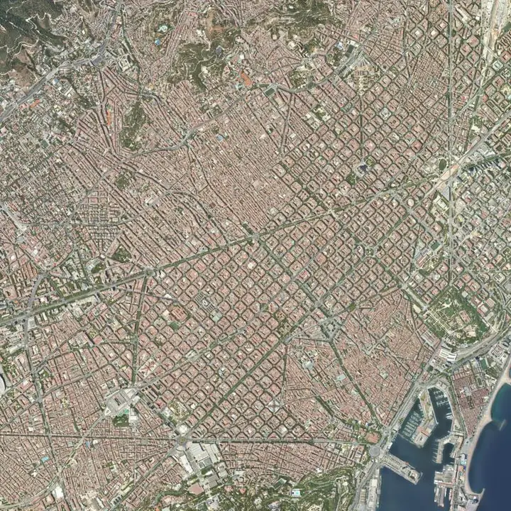 Ortofoto de Barcelona