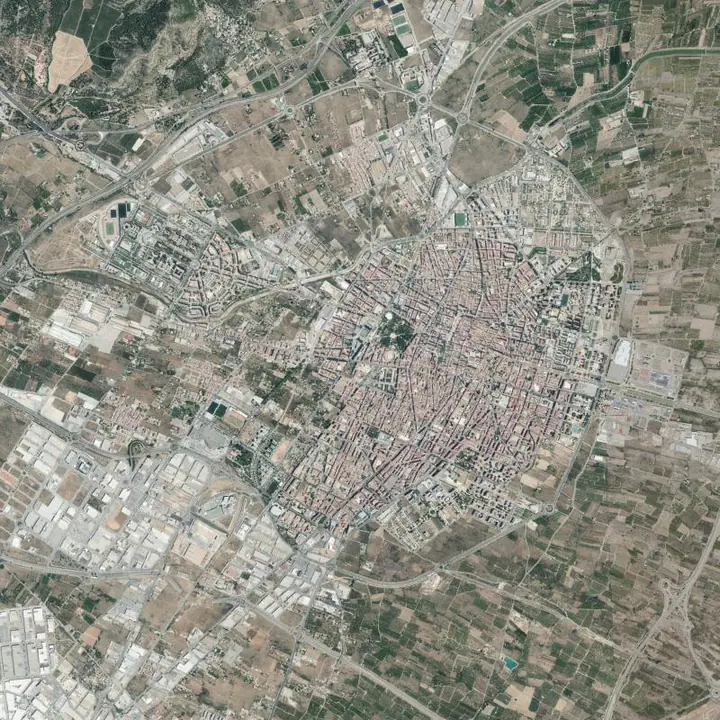 Ortofoto de Castellón de la Plana