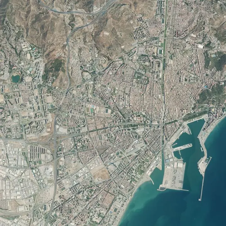 Ortofoto de Málaga