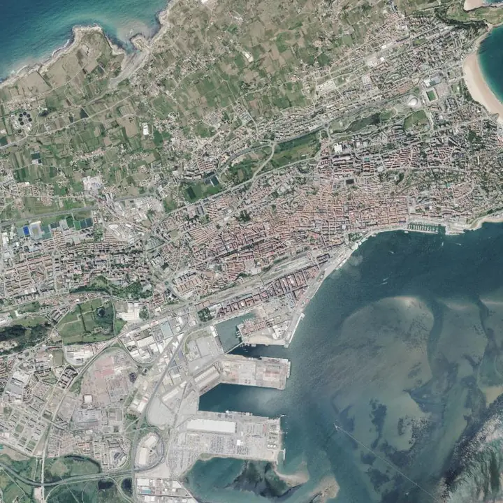 Ortofoto de Santander